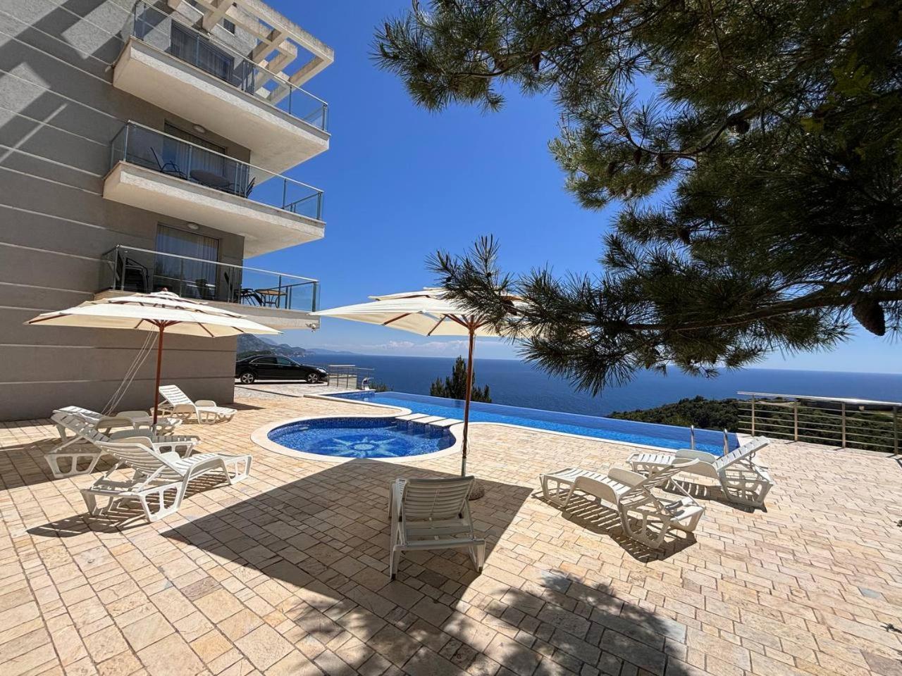 Hillside With Infinity Pool And Sea View Будва